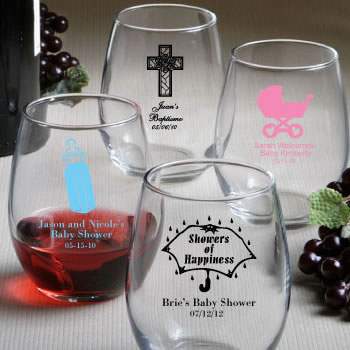 Personalized Stemless Wine Glasses <span class="smaller">(gift boxes available)</span>