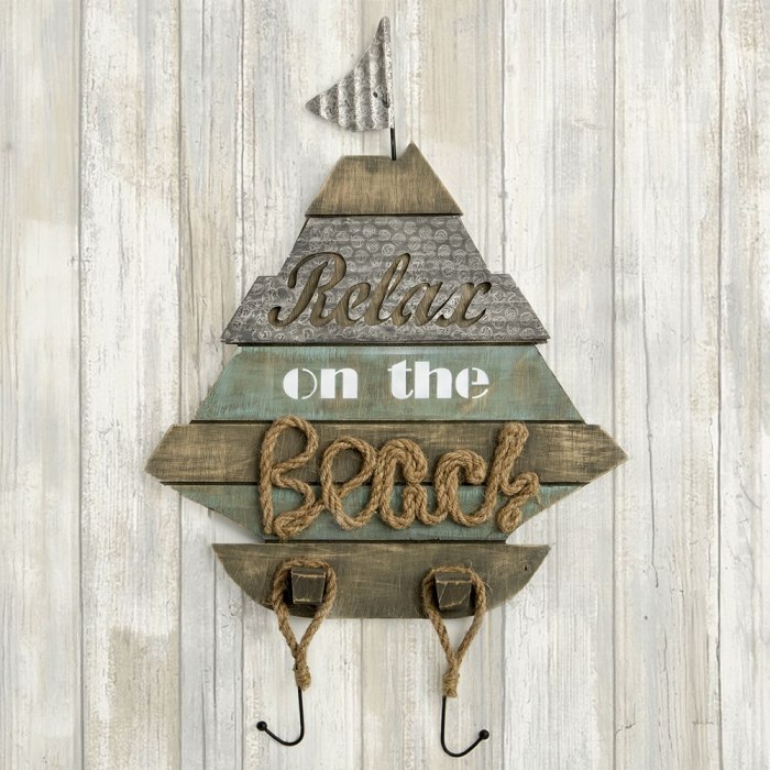 Boat Shaped wall sign - 'Relax on the Beach' From Gifts By Fashioncraft®