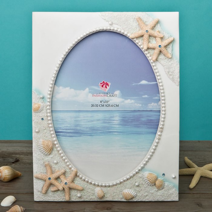 Glorious Hand painted Beach 8 x 10 frame from gifts by Fashioncraft®