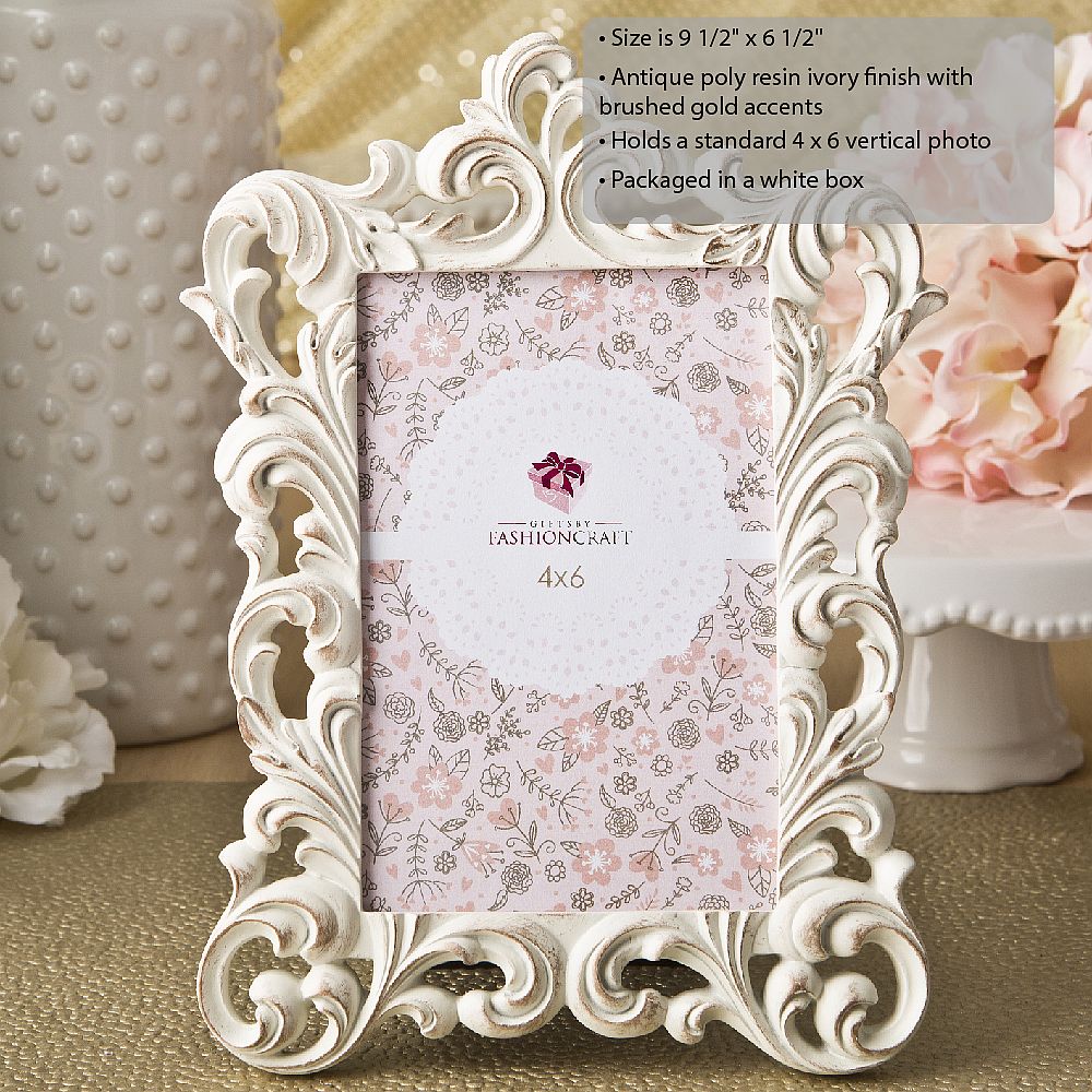 Ornate Brushed gold baroque 4 x 6 frame - Image 2