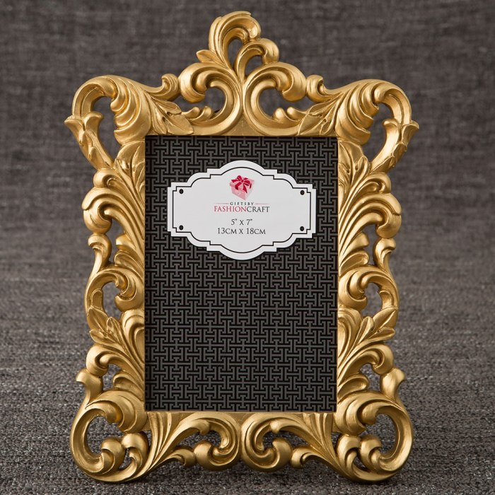 Gold Metallic baroque frame 5x7 from gifts by Fashioncraft®