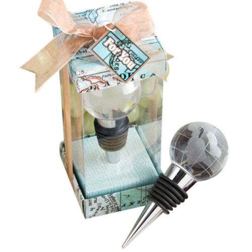 Glass Globe Design Wine Bottle Stopper Favors - Image 6