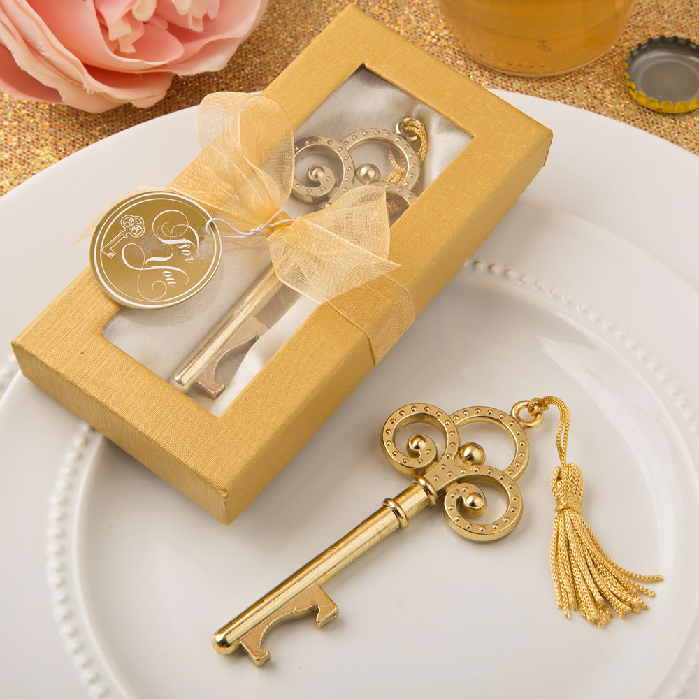 Gold vintage skeleton key bottle opener from Fashioncraft®
