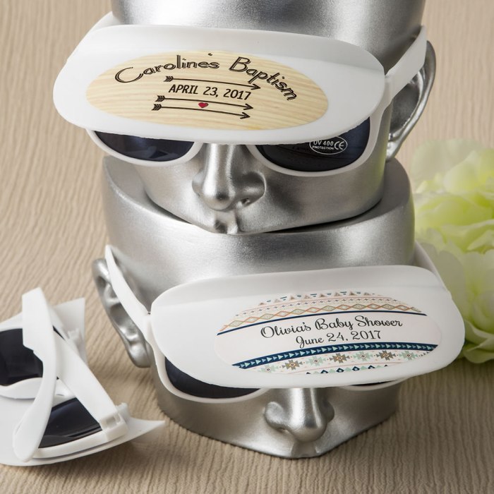 Personalized Collection unique white sunglass and visor combination