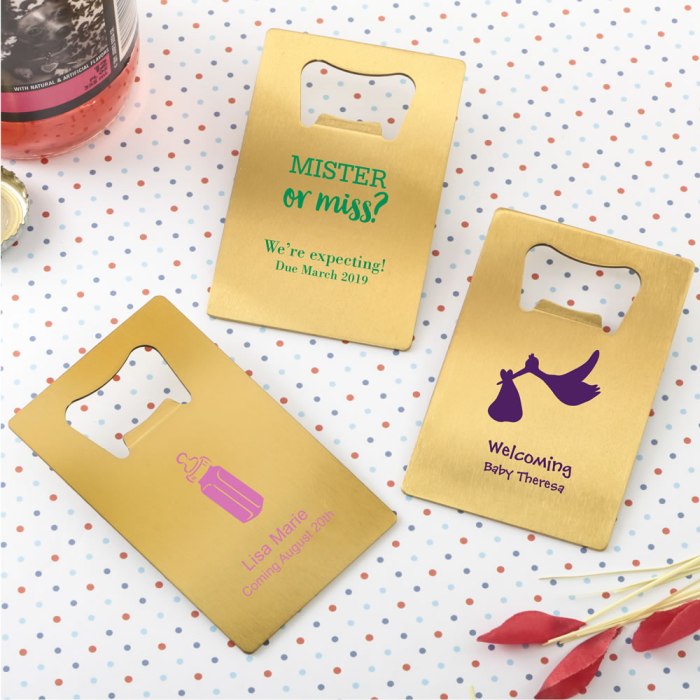Gold  Personalized Credit Card  Stainless Steel Bottle Opener