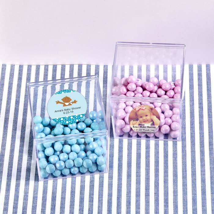 Design your own collection clear sturdy plastic cube box