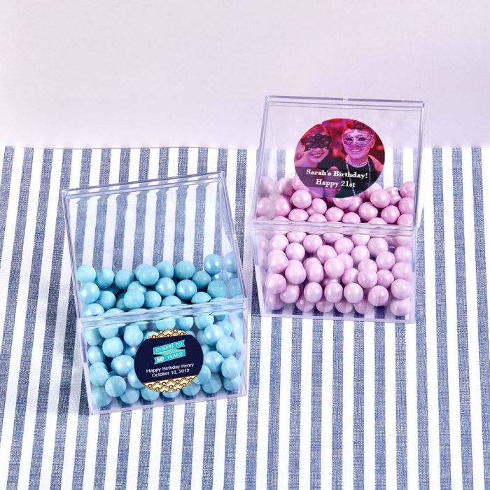 Design your own collection clear sturdy plastic cube box