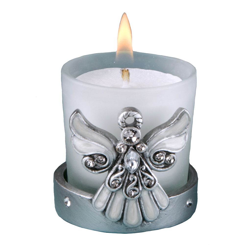 <em>Regal Favor Collection</em> Angel Themed Candle Holders - Image 5