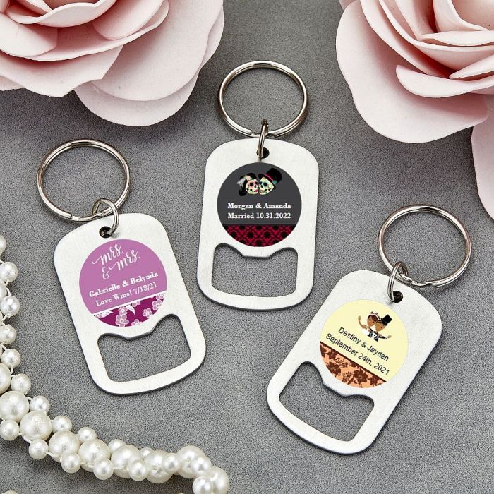 personalized expressions stainless steel small key chain bottle opener