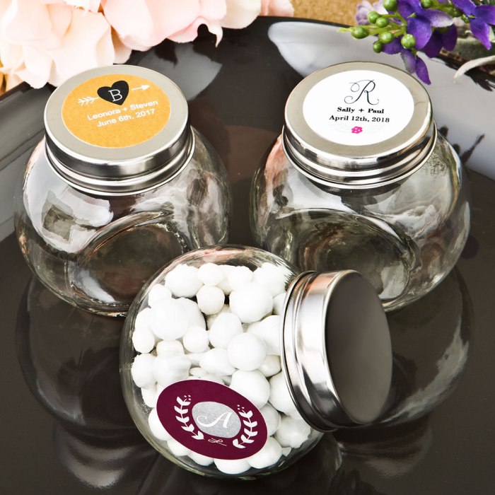 Monogram  Collection candy glass jar