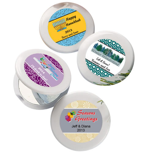 <em>Design Your Own Collection</em> Mirror Compact Favors - Holiday Themed - Image 2