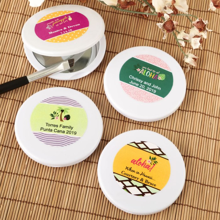 personalized compact mirror from Fashioncraft&reg;- tropical design