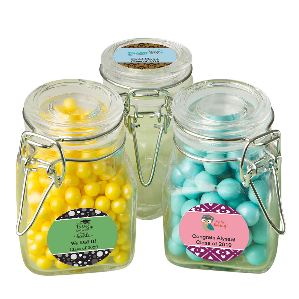 Personalized Classic Apothecary Glass Jar - graduation design - Image 2
