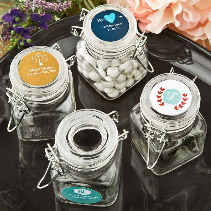 Monogram  Collection apothecary glass jar