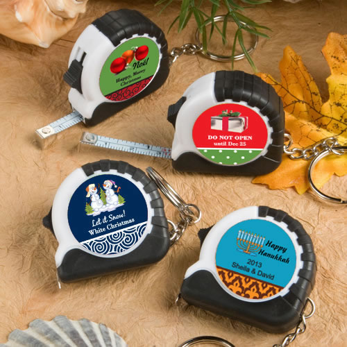 <em>Design Your Own Collection</em> Key Chain/Measuring Tape Favors - Holiday Themed