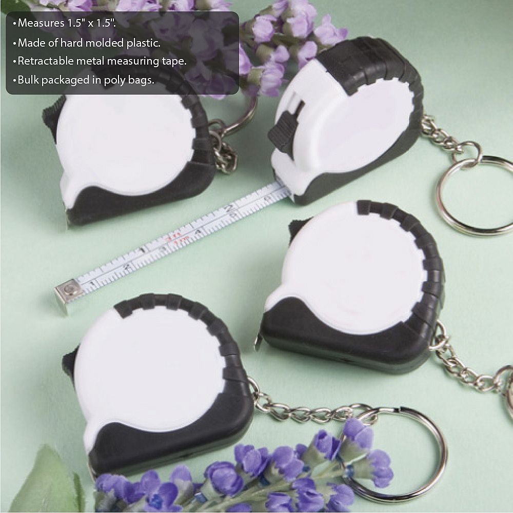 <em>Perfectly Plain Collection</em> Key Chain/Measuring Tape Favors - Image 2