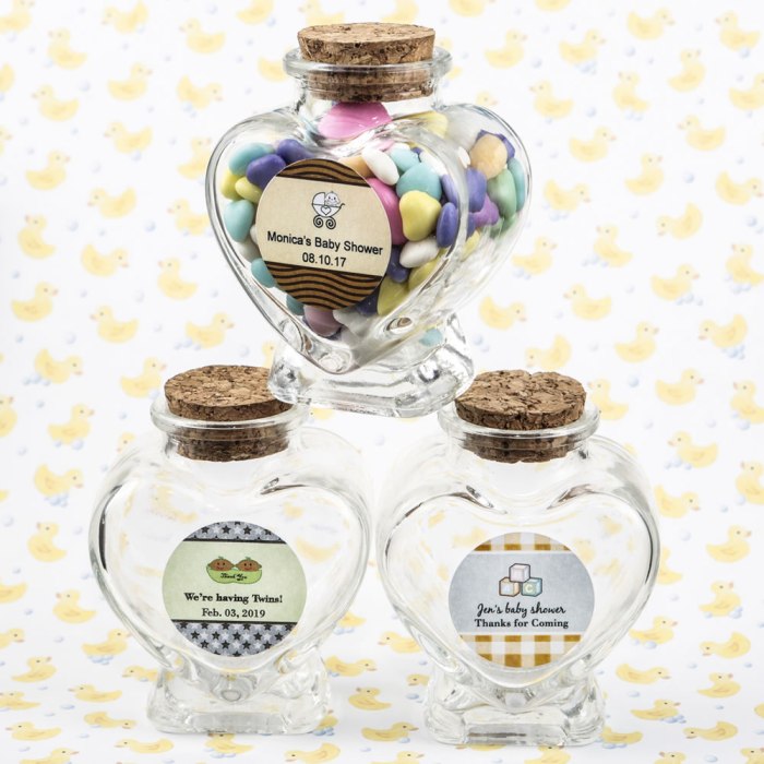 Personalized Expressions Collection heart shaped glass jars