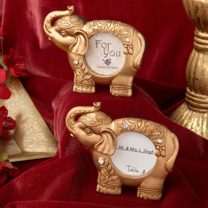 Good luck gold Indian elephant picture frame from Fashioncraft®