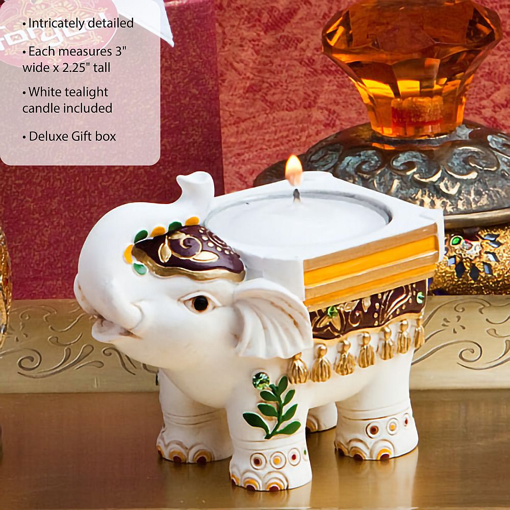 Good Luck Elephant Candle Holders - Image 2