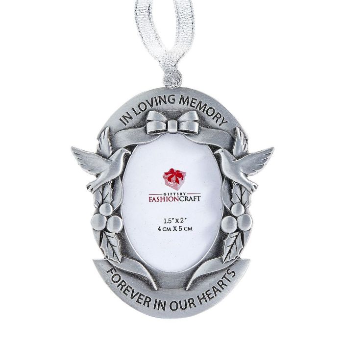 memorial pewter ornament in deluxe box