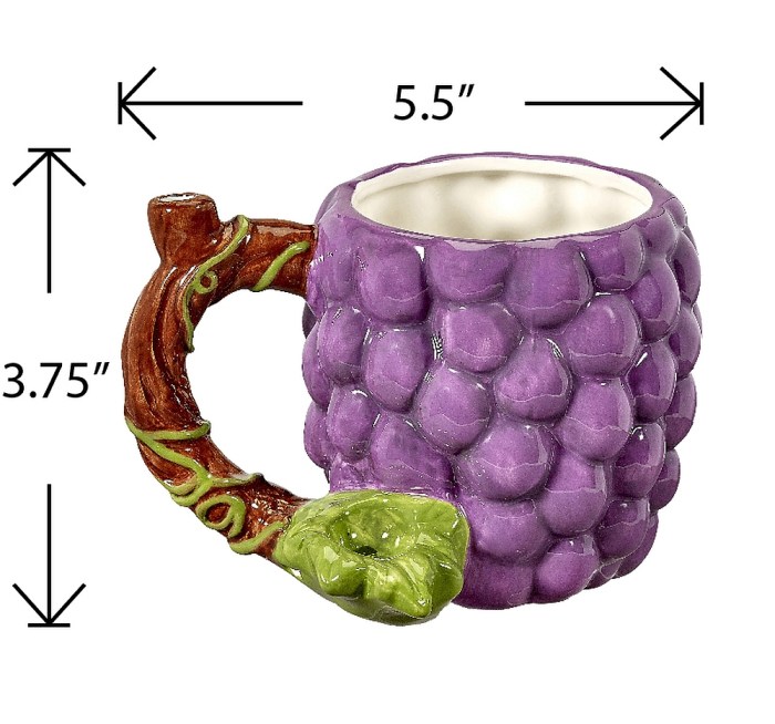 Grapes pipe mug