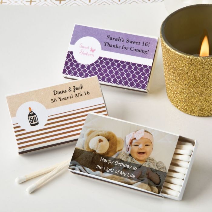 Personalized Matchbox favors (Pack of 50)